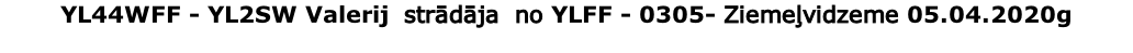 YL44WFF - YL2SW Valerij  strādāja  no YLFF - 0305- Ziemeļvidzeme 05.04.2020g 

